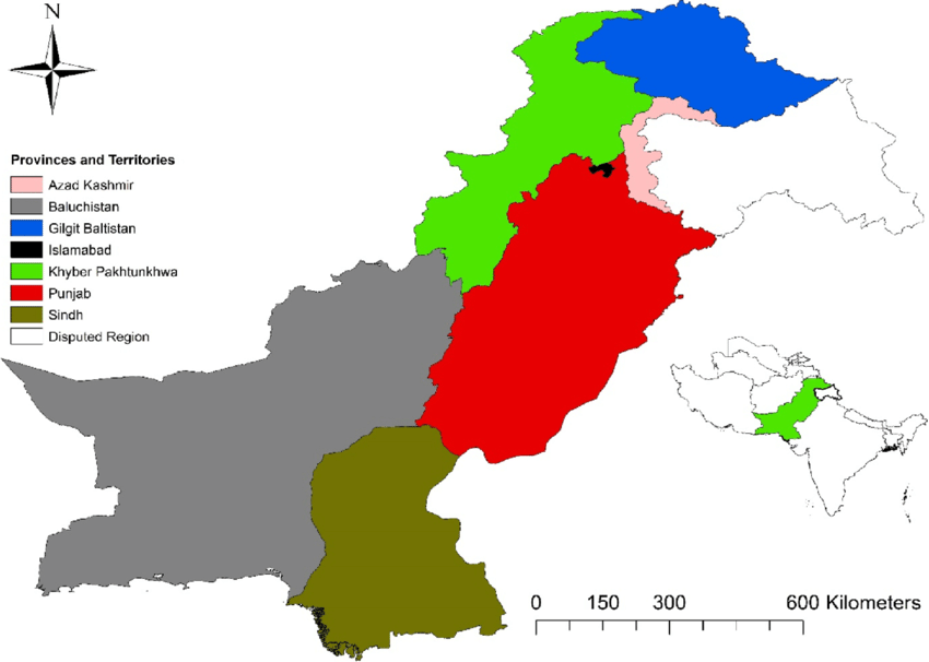 new provinces in Pakistan
