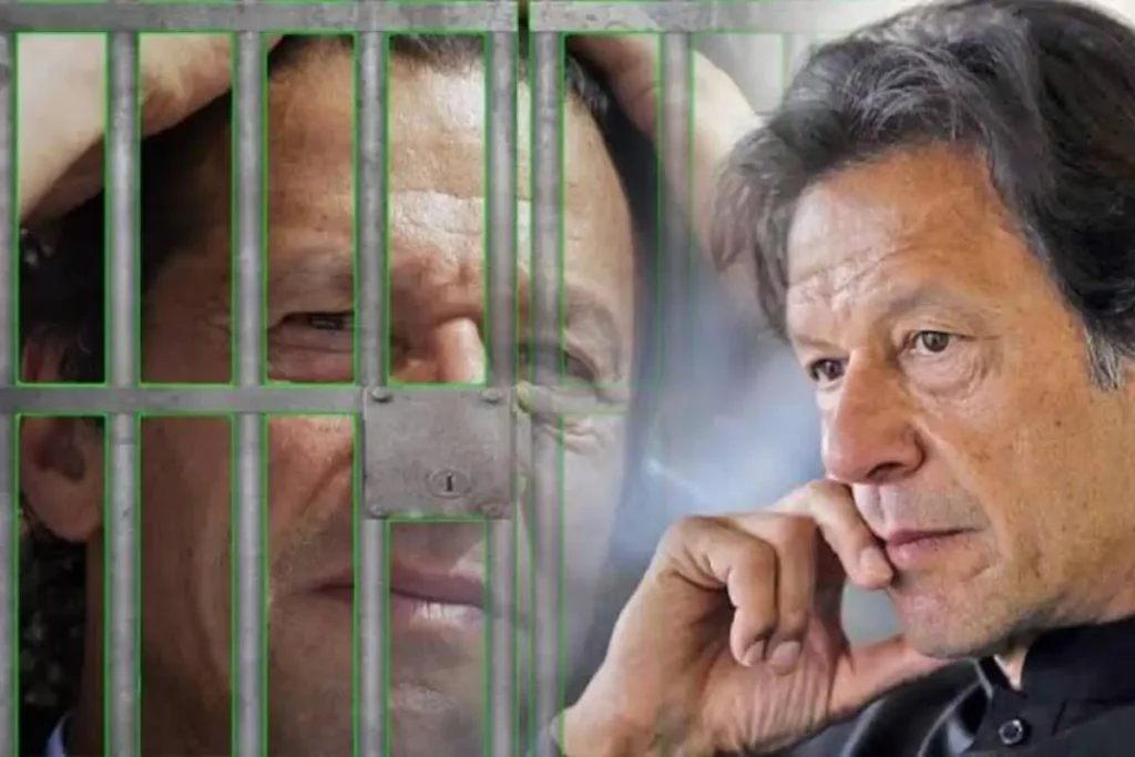 Imran Khan is a convicted man serving 14 years in jail