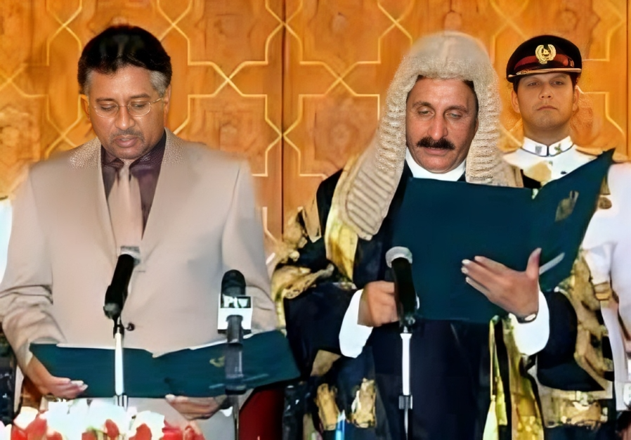President Musharraf after he sacked CJP Iftikhar Chaudhary